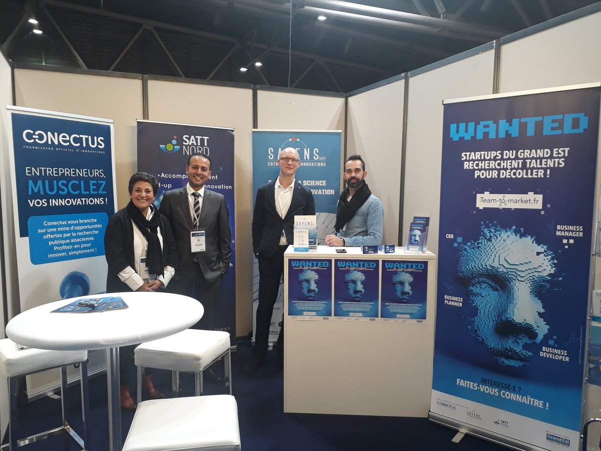 Startups recherchent talents pour décoller : business développer, CEO, business planner... team-tomarket.fr <a href="/SATTNord/">SATT NORD</a> <a href="/SATT_SAYENS/">SATT_SAYENS</a> <a href="/ConectusAlsace/">SATT CONECTUS</a>. On vous en parle avec plaisir sur notre stand D19 au salon #BE40 #Mulhouse