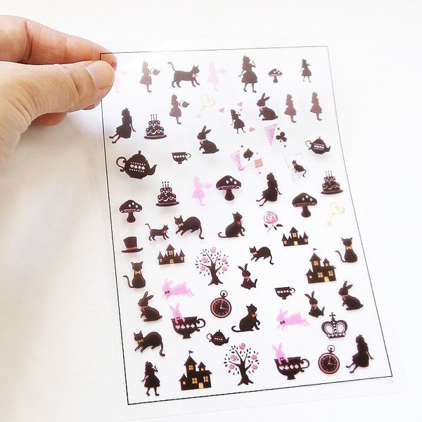 Twitter पर 公式 あとりえほのか 新着商品 シルエットアリスのクリアイラストシート 1枚 フィルムを柄に沿ってカットし レジン作品に封入したり レジン加工で立体的に仕上げることができます アレンジの幅が広いお品です レジン ハンドメイド 手芸