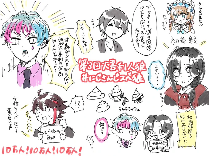 #にじさんじスベ狼
面白かった!めっちゃ汚くてすみません 