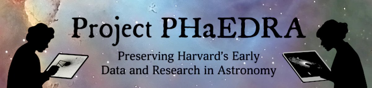 Nereide's tweet photo. @ProjectPHaEDRA is an initiative by the #WolbachLibrary, in collaboration with many partners, to catalog, digitize, transcribe, and enrich the #metadata of over 2500 logbooks and notebooks produced by the Harvard Computers and early Harvard astronomers
➡️https://t.co/ZkvKpMuDEg https://t.co/Cgkul8xAkK