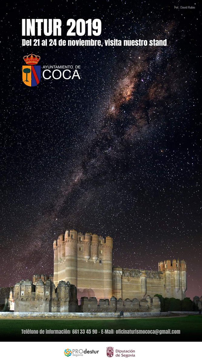 Este domingo, a partir de las 12:30h, estaremos en la Feria Internacional de Turismo de Interior (Intur), en #Valladolid, representando a #Coca (#Segovia). ¡Os esperamos! 😁 

<a href="/AytoCoca/">Ayuntamiento de Coca</a>
