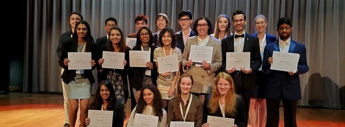 TBI_Program's tweet image. Congratulations Emaly Vrooman and Rana Radwan for your award of excellence at the Capital of Texas Undergraduate Research Conference.