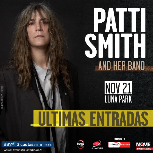 futurockOk's tweet photo. AMIGUES! 🔥 Estamos sorteando dos pares de entradas para ver este jueves 21 de noviembre a Patty Smith en el Luna PARA LES QUE DEN RT! 🔥Abre: @PaulaMaffia 🥳@MPeluffoMkt  @moveconcertsarg 🥳
En #LaHoraAnimada con @mesussa por https://t.co/GDYR6Krpbb 📻 https://t.co/re9g5i6UTJ