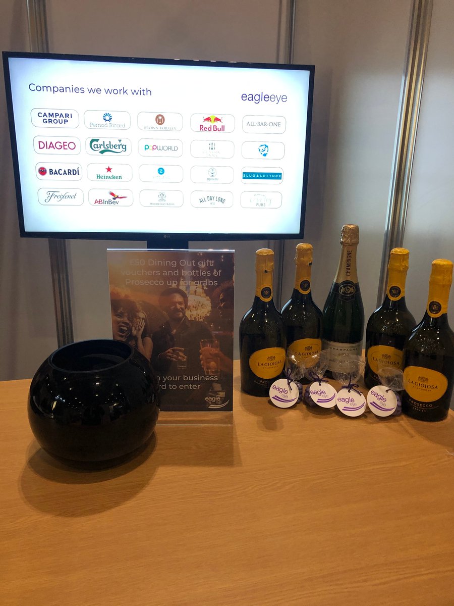 WeAreEagleEye's tweet image. Competition time 🏆- Find us at stand G53 and enter for a chance to win a bottle of prosecco! 🍾

You can also catch our daily 15:45PM session: "Should we be raising the drinks bar on #digital activations?" with #IDE19 #FES19 @DrinkXpo