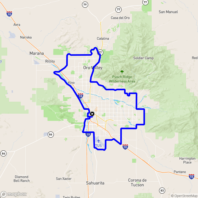 dynamicwatch's tweet photo. Train for the @tourdetucson El Tour de Tucson with the route on your @GarminFitness Edge GPS watch and the @dynamicWatch #routeCourse app https://t.co/LQxPky9SZG #tourdetucson https://t.co/o4glxLDb39