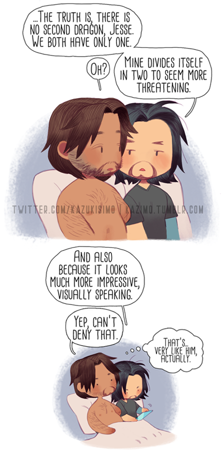 kazukisimo's tweet photo. Tbh I'm more inclined to think there are two, but what if there was only one 🤔

(From my pat/reon, 2018) https://t.co/tUcrHZsKRV