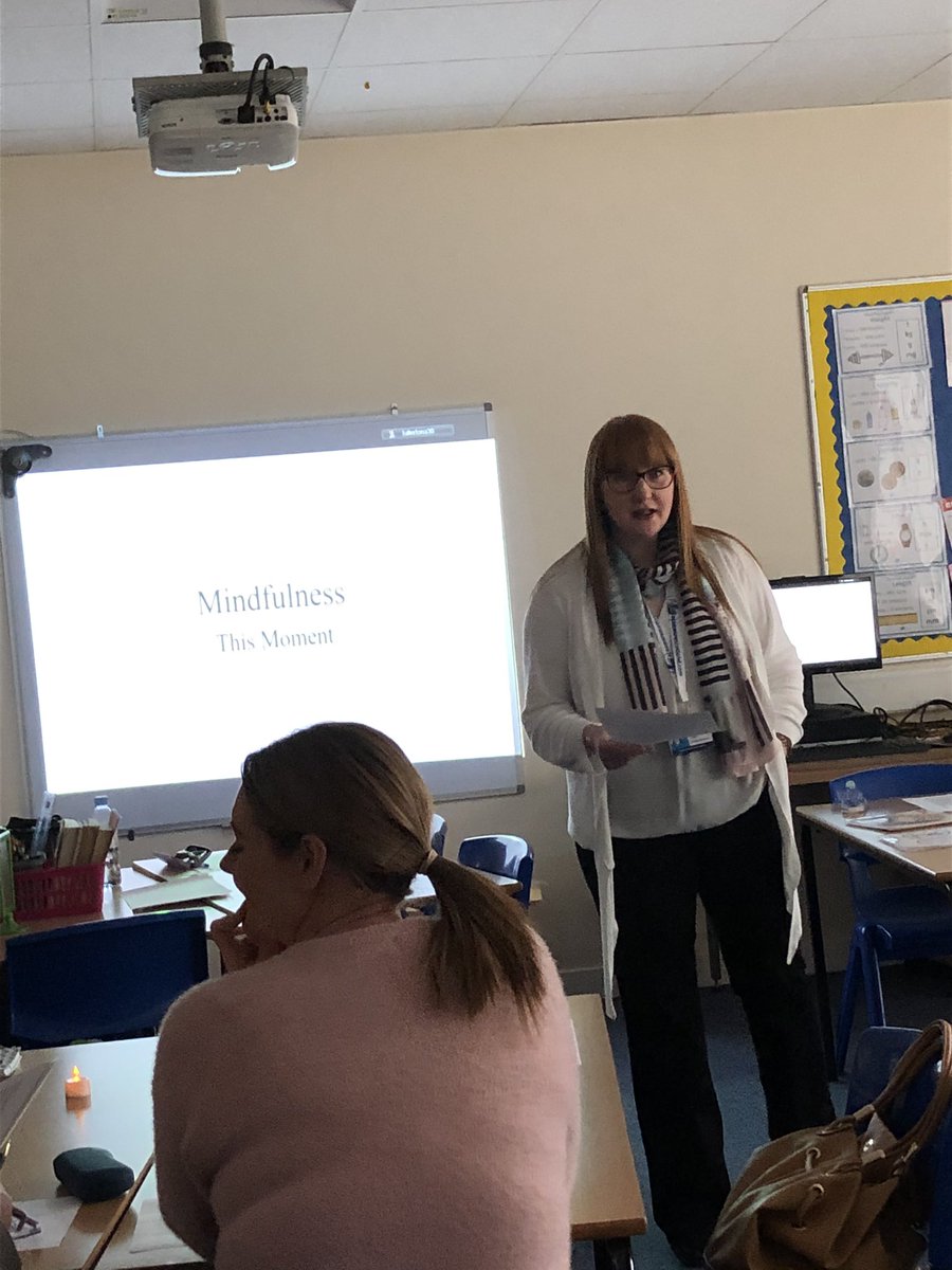KilbrideTeam's tweet photo. Ending the Inclusion Event @stkennethsek with a sense of calm and #Mindfulness. Jacqueline, Janice & Janet highlight practical approaches to improve congnitive performance, promote #resilience to stress. #itsSLC #sharelearncollaborate #healthandwellbeing #inclusion #healthymind https://t.co/CB6kUZgk4s