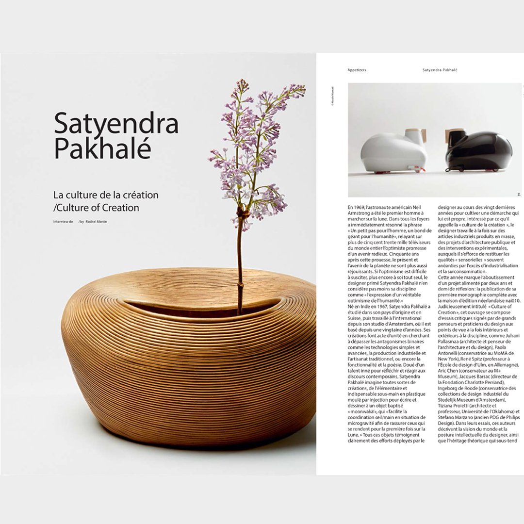 SatyenPakhale's tweet photo. featured @TLmag22 n. 32 2019 interviewed by Rachel Moron talking about #SatyendraPakhaleCultureofCreation with design works #BMObjects3rdGeneration #KangeriNomadicRadiator #addOnRadiator @TubesRadiatori #KayoExtensibleTable @FiamItalia #SParchitecture #BMHorse @ammanngallery https://t.co/6A9d0QWlOJ