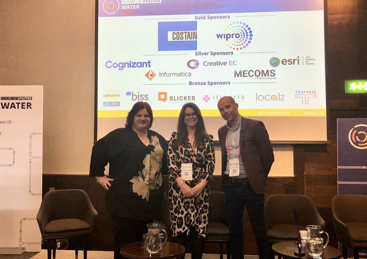 FutureofUtils's tweet photo. Thank you to our excellent #Water19 panelists! ⚡️Dawn from @NorthumbrianH2O Caroline from @Business_Stream &amp; Kit from @DwrCymru discussing the ‘customer revolution’ https://t.co/n0t2t964MX