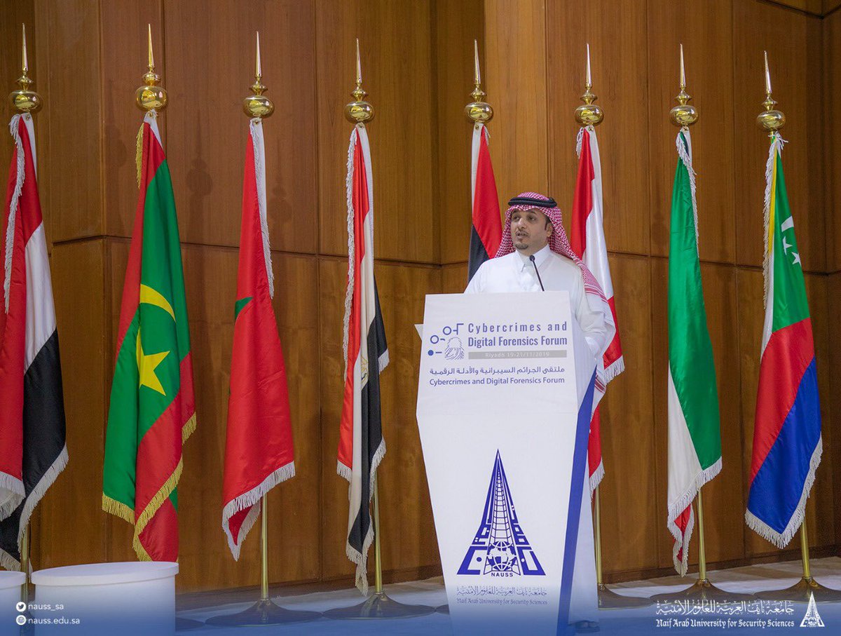 NAUSS_SA's tweet photo. معالي رئيس #جامعة_نايف_العربية : ملتقى "الجرائم السيبرانية والأدلة الرقمية" يتناول أحد أهم الموضوعات في الدوائر الأمنية والعدلية ، ويسعى إلى مكافحتها والوقاية منها . https://t.co/ISVgSkn1KU