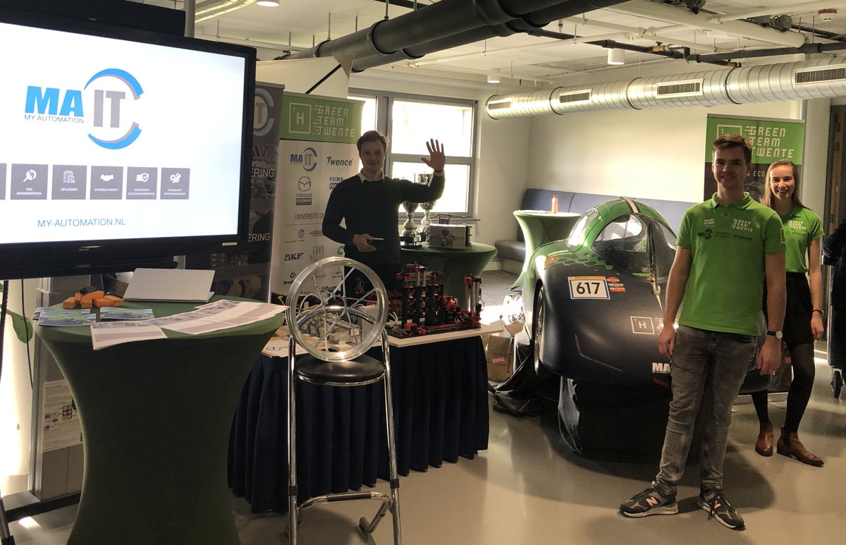 MyAutomation's tweet photo. Het seizoen is weer begonnen. Samen met wereldkampioen @GreenTeamTwente  en @IngeniumCabo staan we op de bedrijvendag van Hogeschool Utrecht om info te geven  over de IA.  
https://t.co/ljm1AHgZZP https://t.co/QEi0eBpYT8