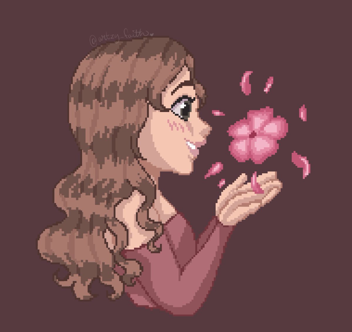 ArtzyFaith's tweet photo. Little pixel art I made of my OC Azalea 🌺

 #illustration #ipadpro #procreate #mediband #digital #digitalart #digitalpainting #drawing #digitaldrawing  #painting #digitalpainting #draw #art #artist #pixelart #pixel #pixelartist https://t.co/Bxiz6pyloW