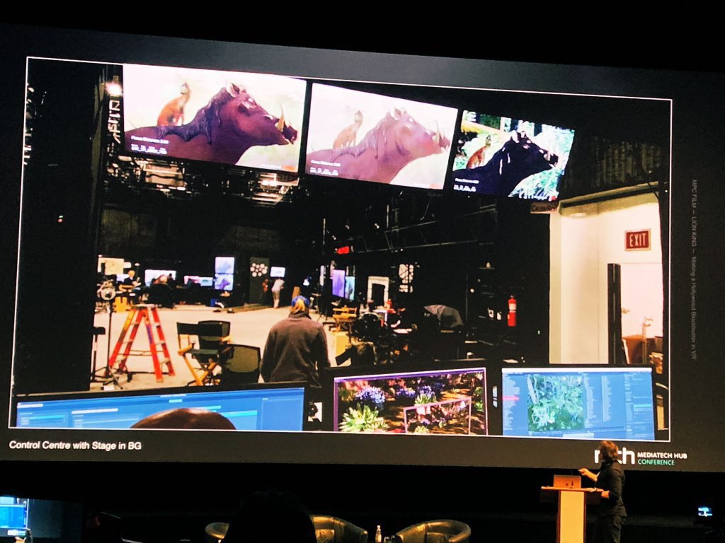 immersiveriggs's tweet image. You guys! The line up of ideas at #mthcon is killer. Audience just got treated to a behind the scenes peak at how Virtual Production worked for @LionKingFeed from @MPC_Film Christopher Roth #vr #film #bts #virtualproduction