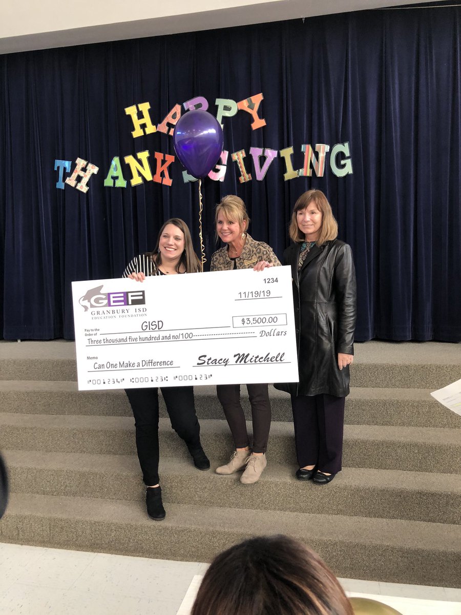 Thank you GEF!!! Way to go Emma teachers and staff, your grant writing has paid off!! #eeslilpirates #GEF #GISDLead #GISDEngage #GISDInnovate