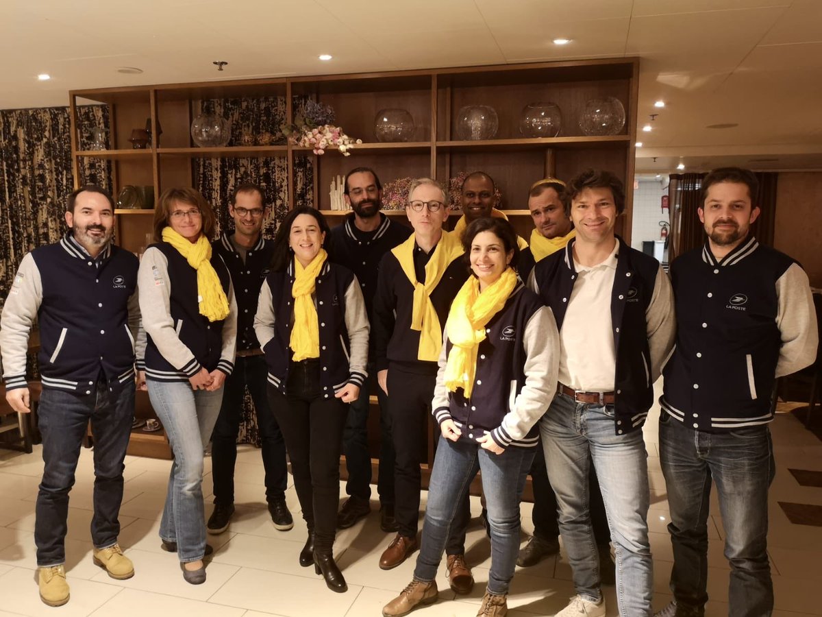 [ #Slush19 ]
The dream team at Helsinki preparing for #slush19 With #FrenchIoT startups <a href="/ExactCure/">ExactCure</a> <a href="/OneVisageSa/">OneVisage</a> @southpigalleAI <a href="/StimergyFr/">Stimergy</a> accompanied by <a href="/VPagnon/">Victoria Pagnon 💡</a> <a href="/VanessaChocteau/">Vanessa Chocteau</a> <a href="/vinroussel92/">VR</a> <a href="/hillairepatrice/">𝗣𝗮𝘁𝗿𝗶𝗰𝗲 𝗛𝗶𝗹𝗹𝗮𝗶𝗿𝗲</a> <a href="/JeremyViseux/">Jeremy VISEUX</a> 
CC <a href="/GroupeLaPoste/">La Poste Groupe</a> <a href="/LPNews_IDF/">La Poste Groupe IDF</a> <a href="/LPNews_PACA/">La Poste Groupe PACA</a>
<a href="/Docapost/">Docaposte</a>