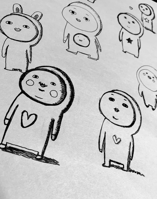 「デザフェスを振り返る会」話し合いの中
、生み出されたキャラクターたち 