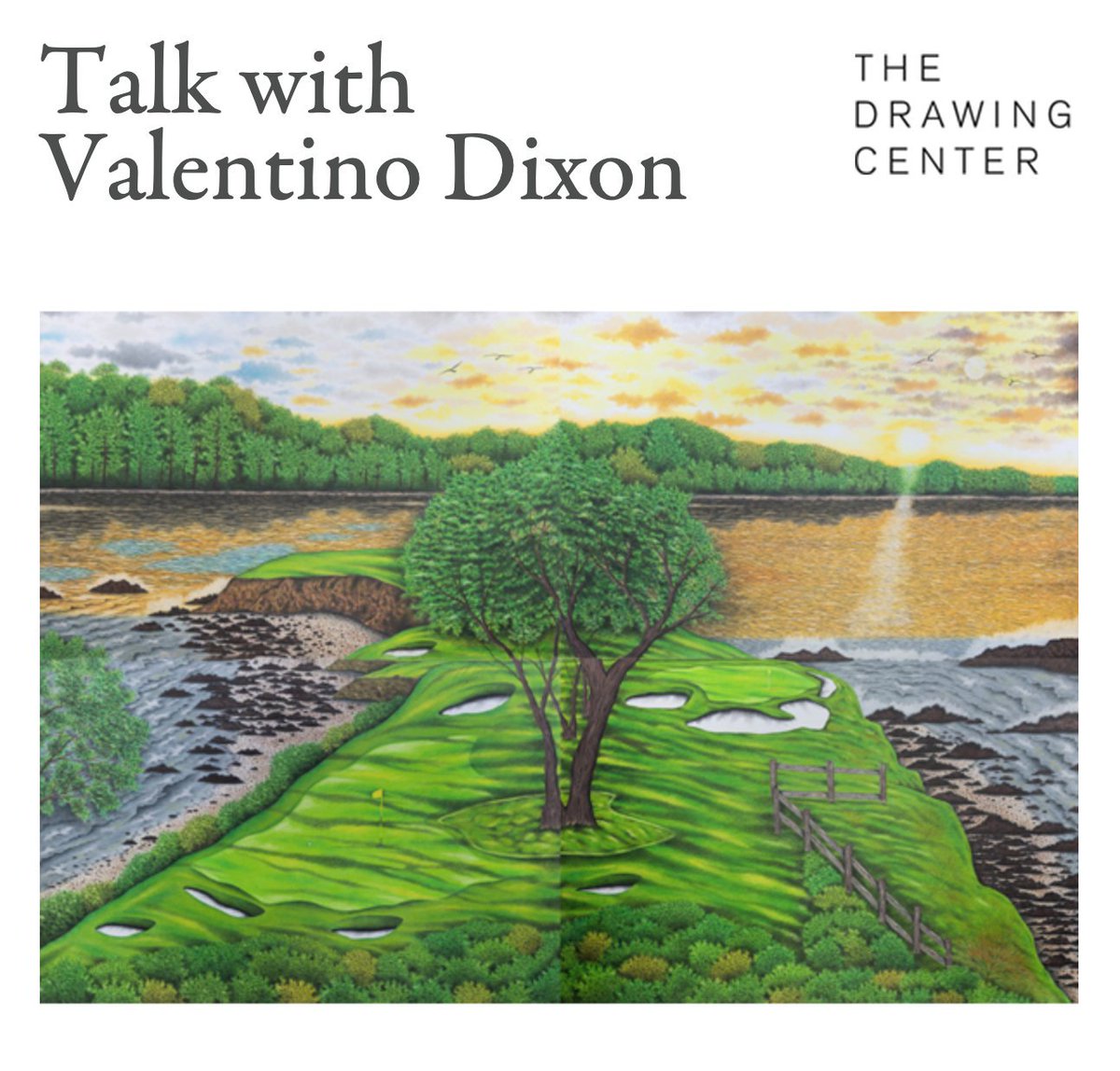 edlingallery's tweet photo. Join us TONIGHT at @drawingcenter, 6:30pm, for a talk with @ValentinoDixon. Presented in conjunction with "The Pencil Is a Key: Drawings by Incarcerated Artists." @GolfDigest #TheDrawingCenter #ThePencilIsAKey #PrisonerArt #ValentinoDixon #Golf
✨RSVP https://t.co/od1I9QfK4x✨ https://t.co/Atptaq2ren