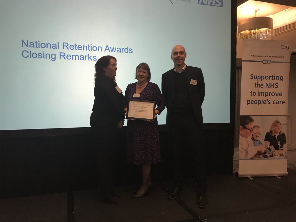 Delighted to receive this on behalf of ⁦<a href="/SheffieldHosp/">Sheffield Hospitals</a>⁩ for our wellbeing, reward &amp; benefits for staff ⁦Don’t forget to tell us what more we can do via the staff survey ⁦<a href="/STH_Wellbeing/">STH Health and Wellbeing</a>⁩ ⁦<a href="/NHSImprovement/">NHS Improvement</a>⁩ ⁦<a href="/BurdettTrust/">Burdett Trust 💙</a>⁩ #nhsretention