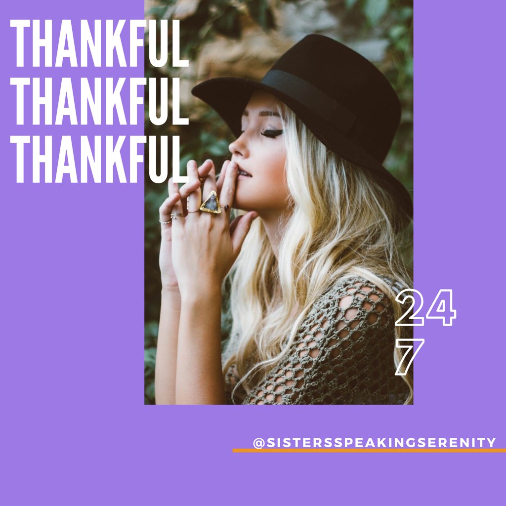 SistersSpeaking's tweet photo. Thankfulness will change your life! Today our top picks are:
1.  We’re thankful for nights that turned into mornings, friends that turned into family, and dreams that turned into reality.
2.  Unconditional love 
3.  The leftovers in the refrigerator!

Peace love &amp;light https://t.co/XIOhkERvkA