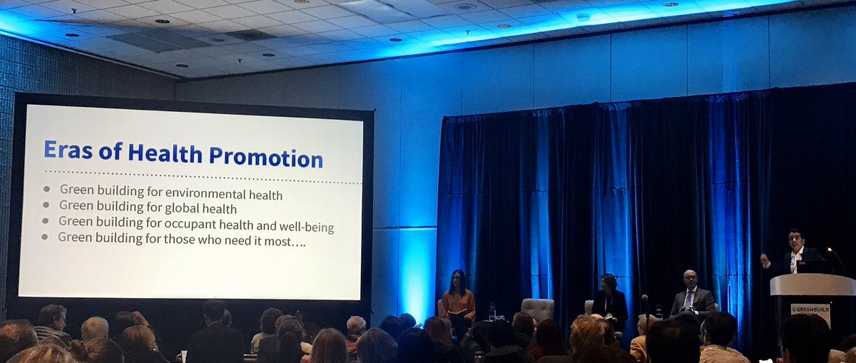 Tri_Asana's tweet photo. Next era of health promotion: Green *and healthy* building for those who need it most #greenbuild #healthandwellbeingsummit  #wearewell @WELLcertified @chrispyke https://t.co/CXQWlQBdTP
