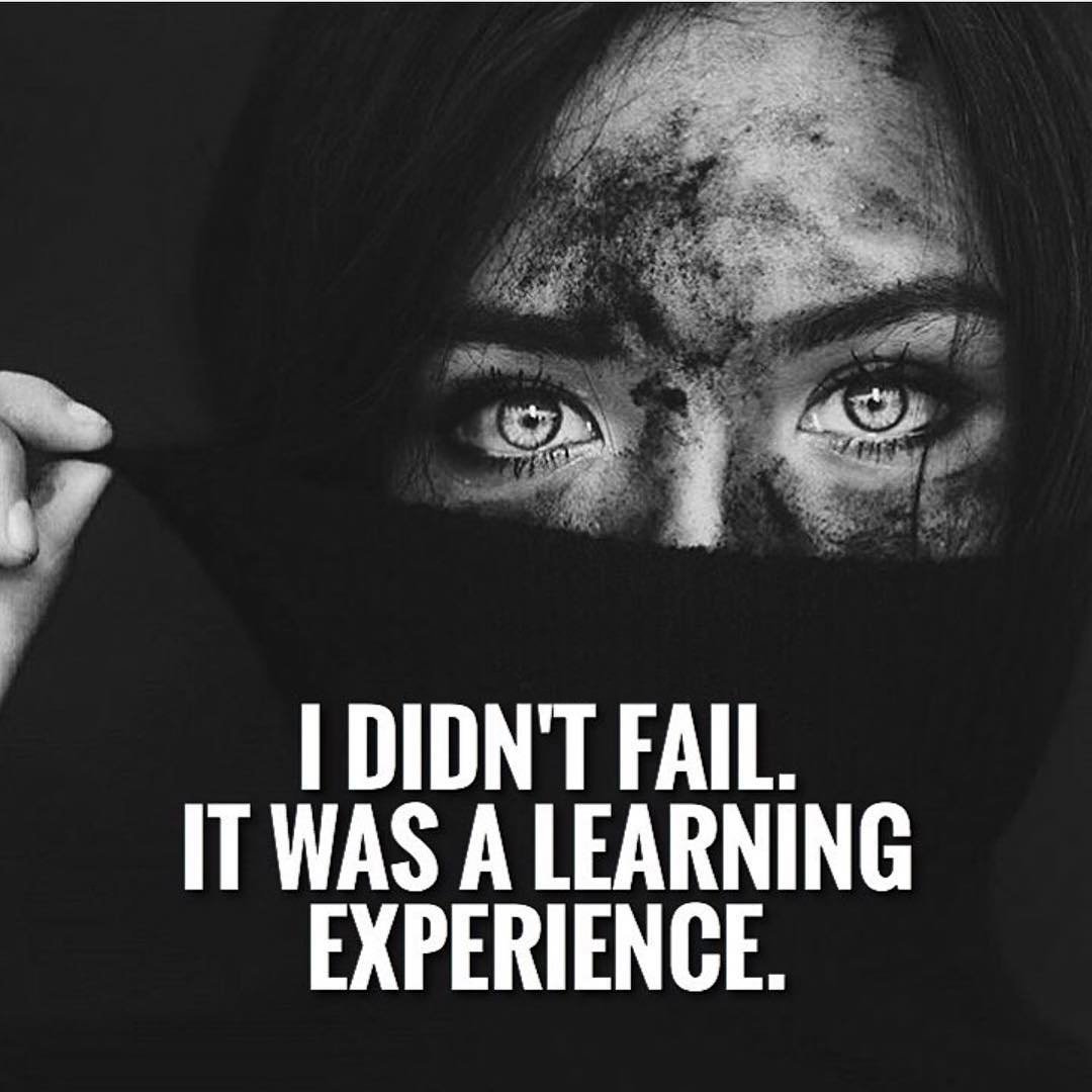 We either win or we learn.