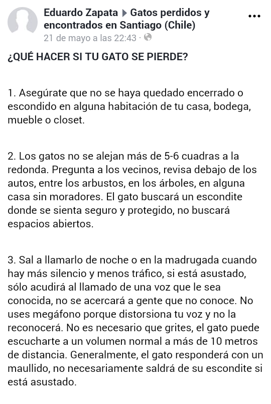 Romipithecus_sp's tweet image. ¿Qué podemos hacer si nuestr@ gat@ se pierde? 

A continuación, 9 puntos y consejos para tener presente:

#gato #amoamigato #gatoextraviado #gatoperdido #tenenciaresponsable #felinos 

---- 
Publicación original, aquí:
m.facebook.com/groups/3582041…