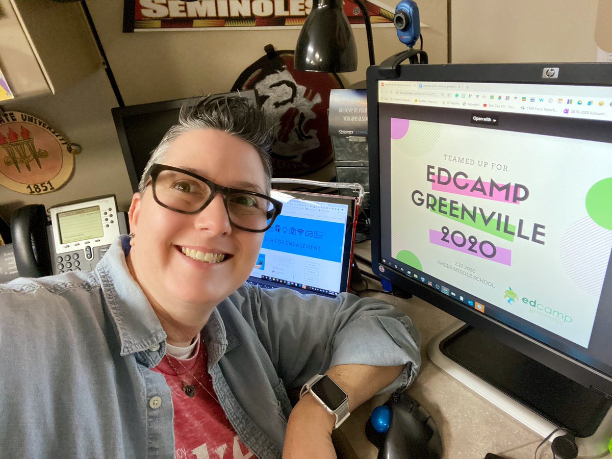 apsitjen's tweet photo. @edcampgville Saving a 🌳. 
So excited 😜 for #yeahTHATedcamp20 
Can’t wait to see my #edtech friends:
 @pnabbie @beckyg314 @twhanley @specialtechie @TooLegitTeach @TechTiesThomas 
and more ...
#TeamedUpforEdCamp 
#TechTips411 https://t.co/vchZhW151X