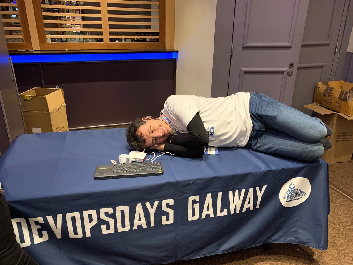 After a long day here in Galway 🤣🤣 #sleepOps