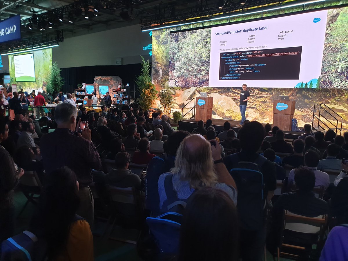 PhilippeOzil's tweet image. What a crowd for @FabienTaillon&apos;s #DF19 talk on #SalesforceDX!