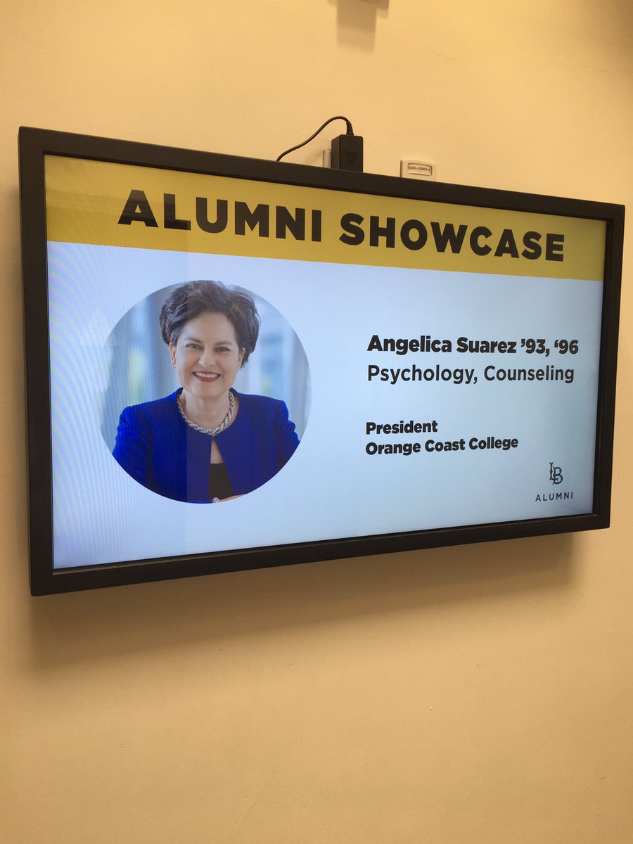 MilesJasonNevin's tweet image. New prez of @orangecoast @LSuarezAngelica being featured as a stellar @CSULB alumna in our @CSULBASI Student Union this semester #gobeach #golead @CoastCCD