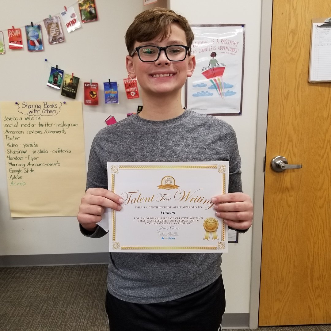 YSMSReading's tweet photo. YSMS Young Writer's Finalist #ysmsgotpride https://t.co/WS19cUwcfx