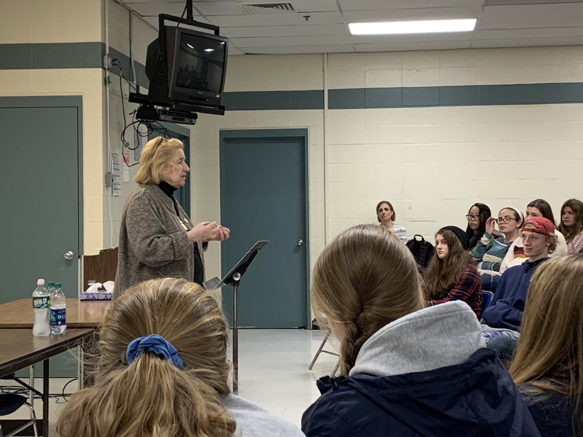 Thank you to Holocaust survivor Kathy Preston for sharing her powerful story with us today.