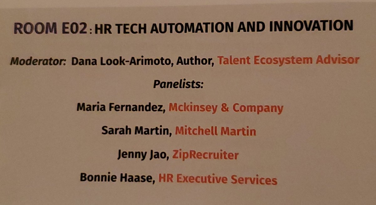 DanaMahina's tweet image. Just a minute away now! And what a panel! Hurry over to Rm E02 and I&apos;ll see ya there! #techupforwomen #TechAutomation #stopsettling #settlesmart  #NYC