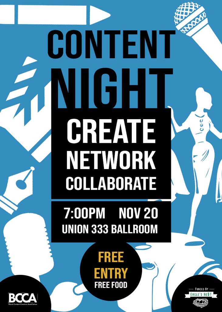 frankpolkiv's tweet photo. Whatβs on the menu for #ContentNight tomorrow @bcca_unt ?ππ https://t.co/6nfwK8bFMk