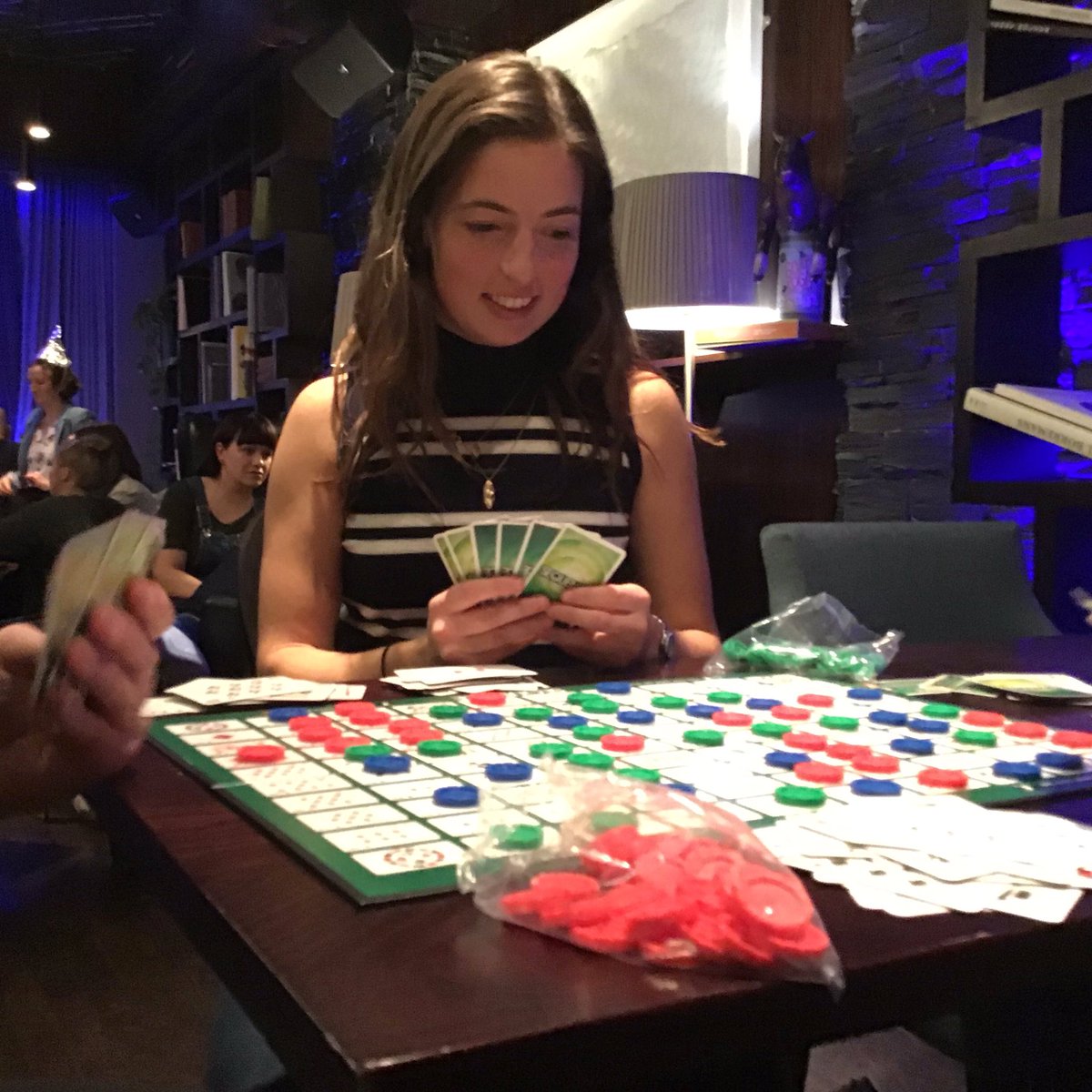 Another new game proves popular at tonight’s <a href="/BoardGameClubUK/">Board Game Club</a> - #Sequence from <a href="/VividToyGroup/">VividToys&Games</a>