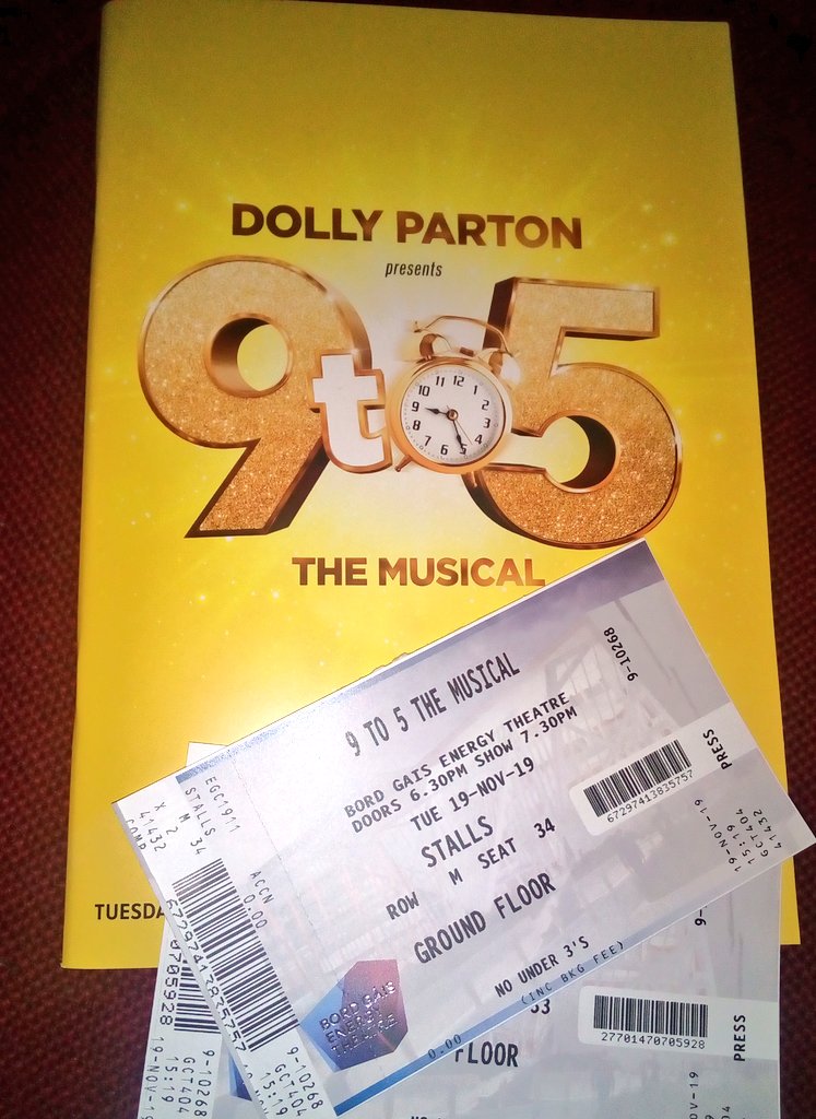 Celticpussycat's tweet photo. You've gotta love a bit of @DollyParton on a Tuesday. Loving @9to5MusicalUK in @BGETheatre tonight. There's no Louise Redknapp but no ones noticed as her understudy Laura Tyrer is fabulous #tuesdaytheatre #9to5 #DollyParton #musicaltheatre #musicaladaptation https://t.co/obCLh8weqP