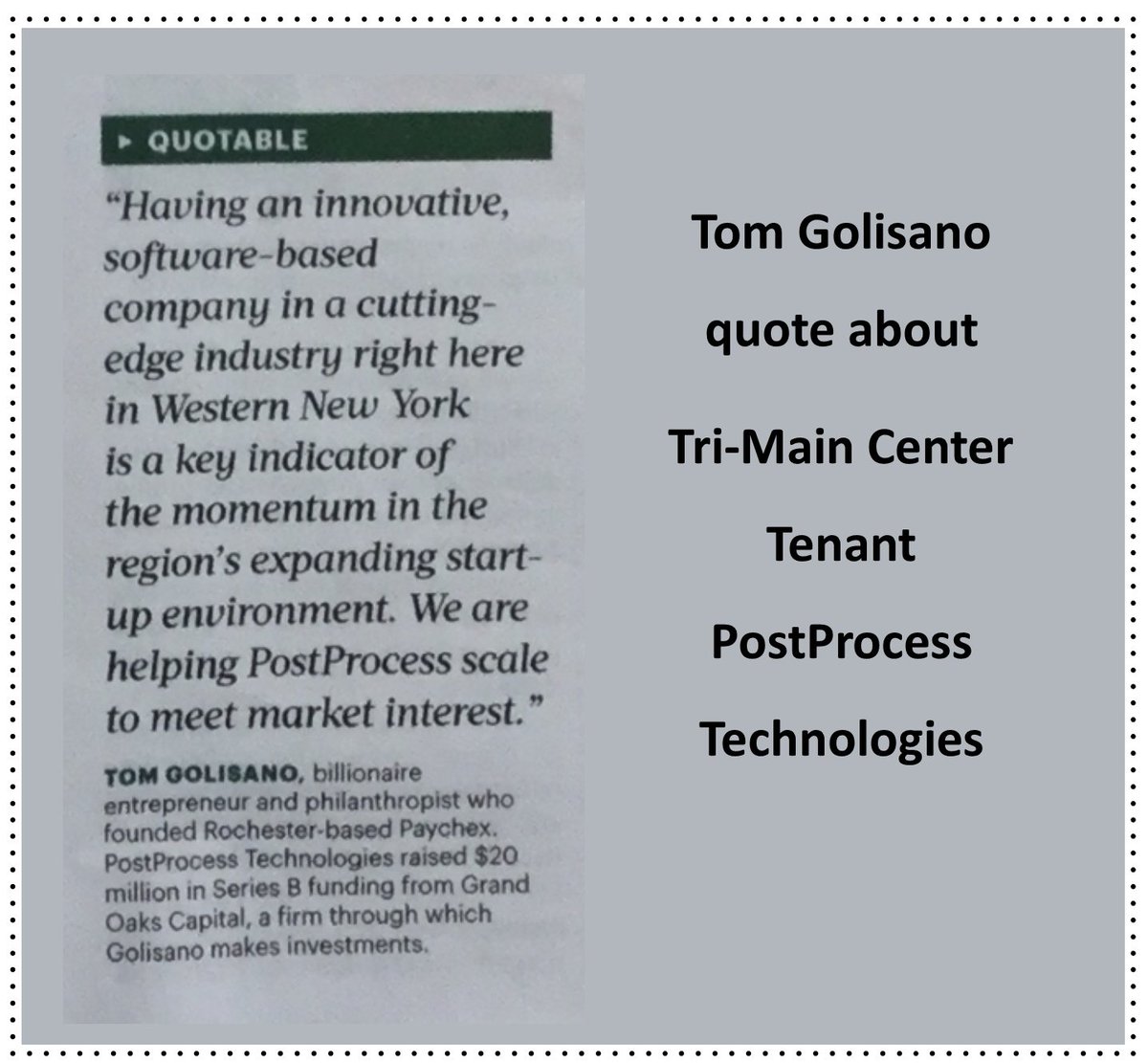 TriMainCenter's tweet image. #Quote #PostProcess
