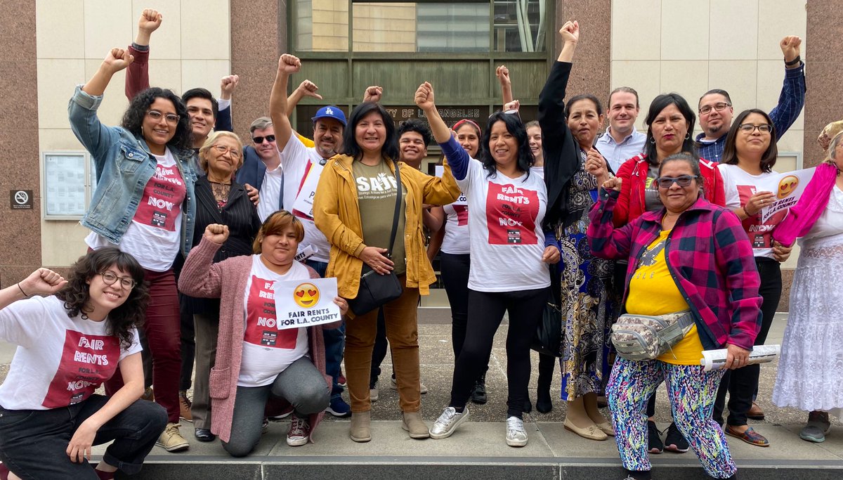 Update on rent control in unincorporated LA County: Today the Board of Supervisors voted to officially adopt a permanent ordinance effective on April 1 — the largest expansion of tenant protections in CA in decades — and to extend the interim ordinance until April! #RenterPower