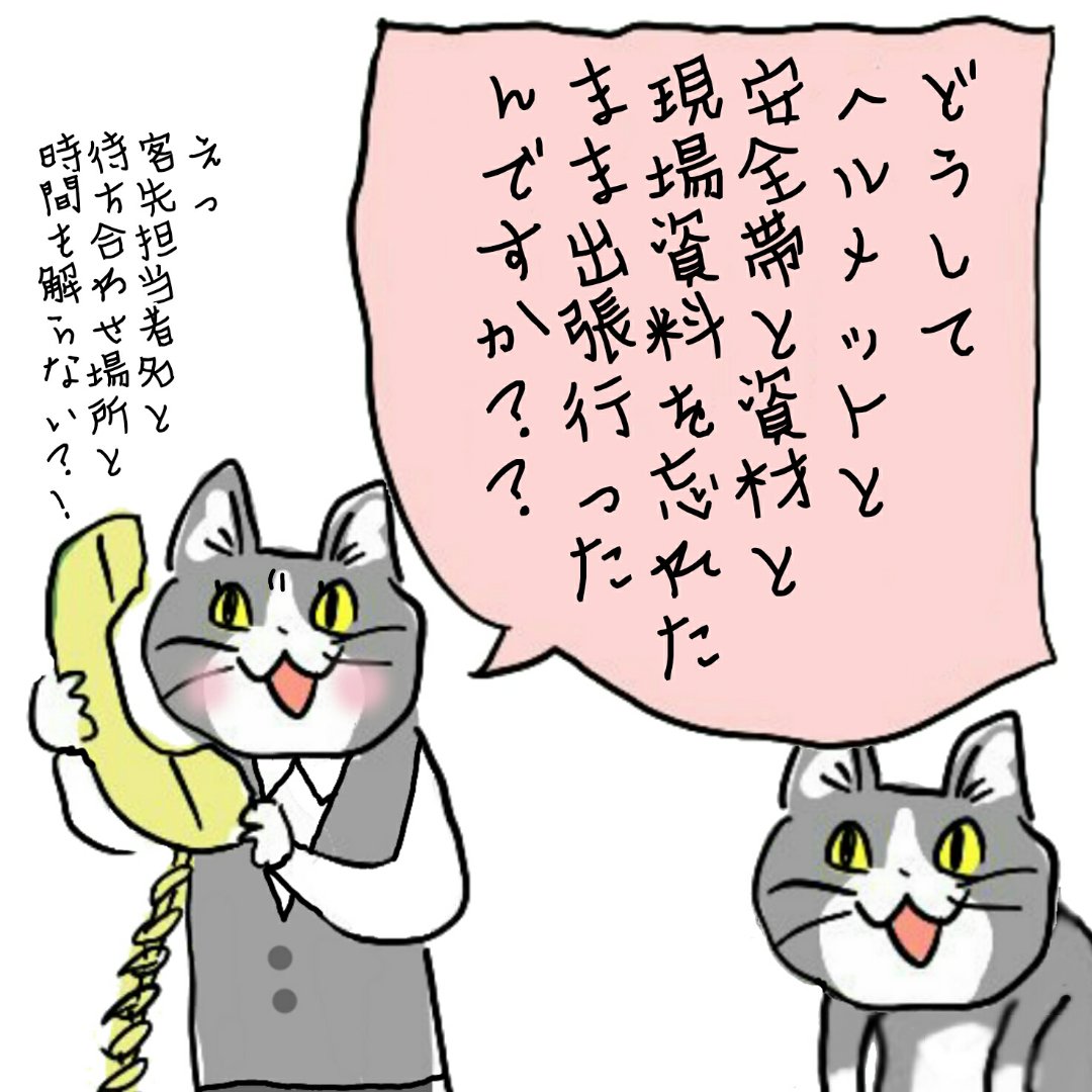 出張準備ヨシ! #現場猫 