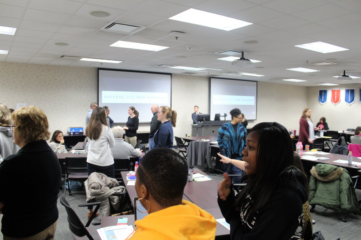 mcescohio's tweet photo. A productive workshop with the Montgomery County School Counselor &amp; Career Connection Champions. Guidance Counselors and other educational leaders from around the region visited the Crocs Distribution Center in Vandalia as part of the day's activities led by our Bryan Stewart. https://t.co/Frm5HK3mio