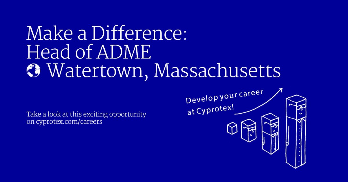 Our <a href="/cyprotex/">cyprotex</a> colleagues are currently recruiting for the position of Head of ADME to be based at their site in Watertown, Massachusetts. All information about the role can be found here | hubs.ly/H0lLVXM0 #researchneverstops