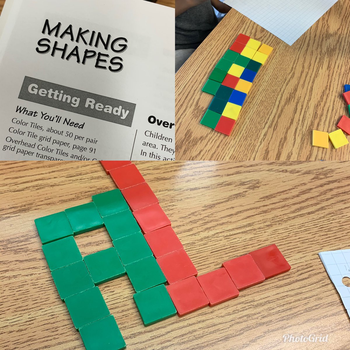 RajniNijjar's tweet photo. Another #supersource activity. Activating our minds using area. Can you make 10 shapes with an area of 22 square units? #engagemath @ThorndalePS https://t.co/LonuwVsOnT
