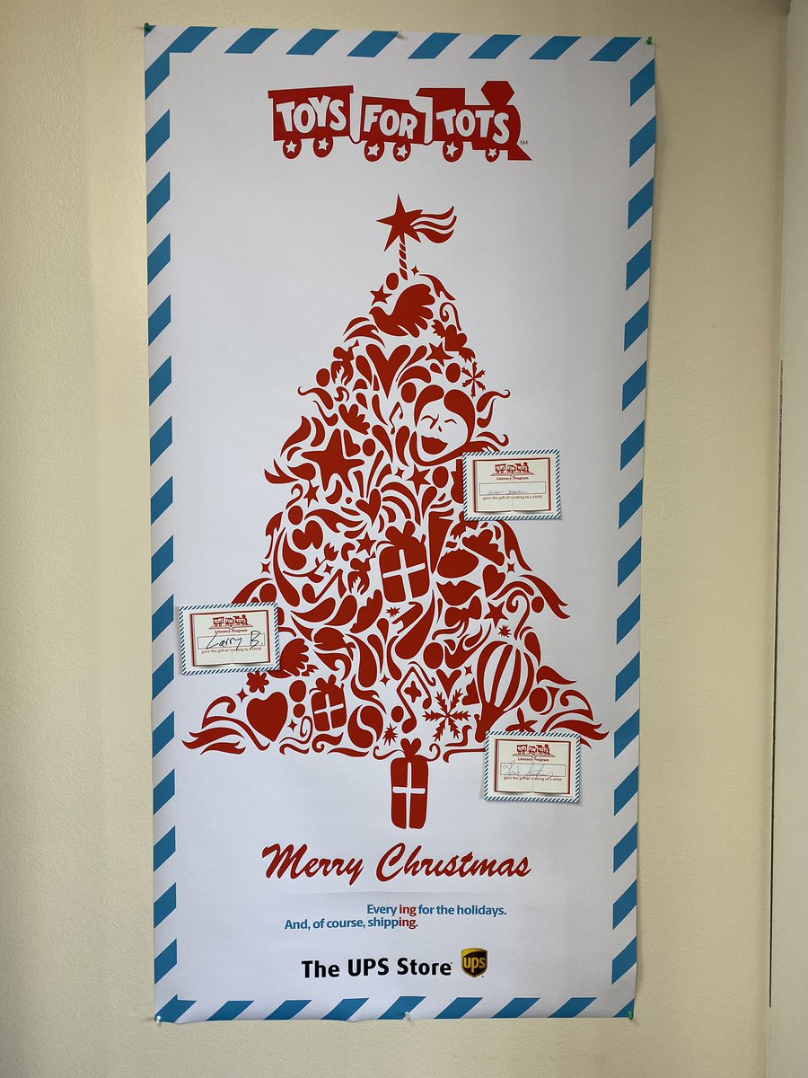 Visit the UPS Store and make a donation today. #toysfortotsliteracyprogram #theupsstore2222