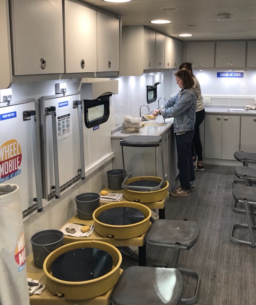 PeaRidgeMBA_HS's tweet photo. Excited to have the Community Creative Center #WheelMobile on campus this week.  The traveling art studio will allow for new art experiences at PRHS. https://t.co/2sPI0XLGHQ