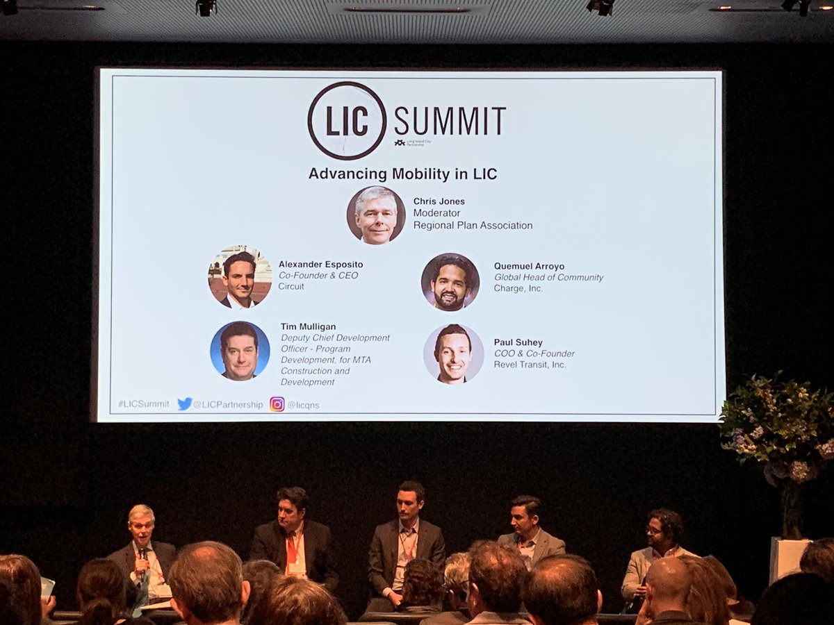 LICPartnership's tweet photo. Advancing Mobility in LIC has kicked off. Thank you #RPA for moderating and #Circuit, #RevelTransit, and @MTA Construction & Development for being our featured panelists. #LICSummit https://t.co/V1bdrUdlls