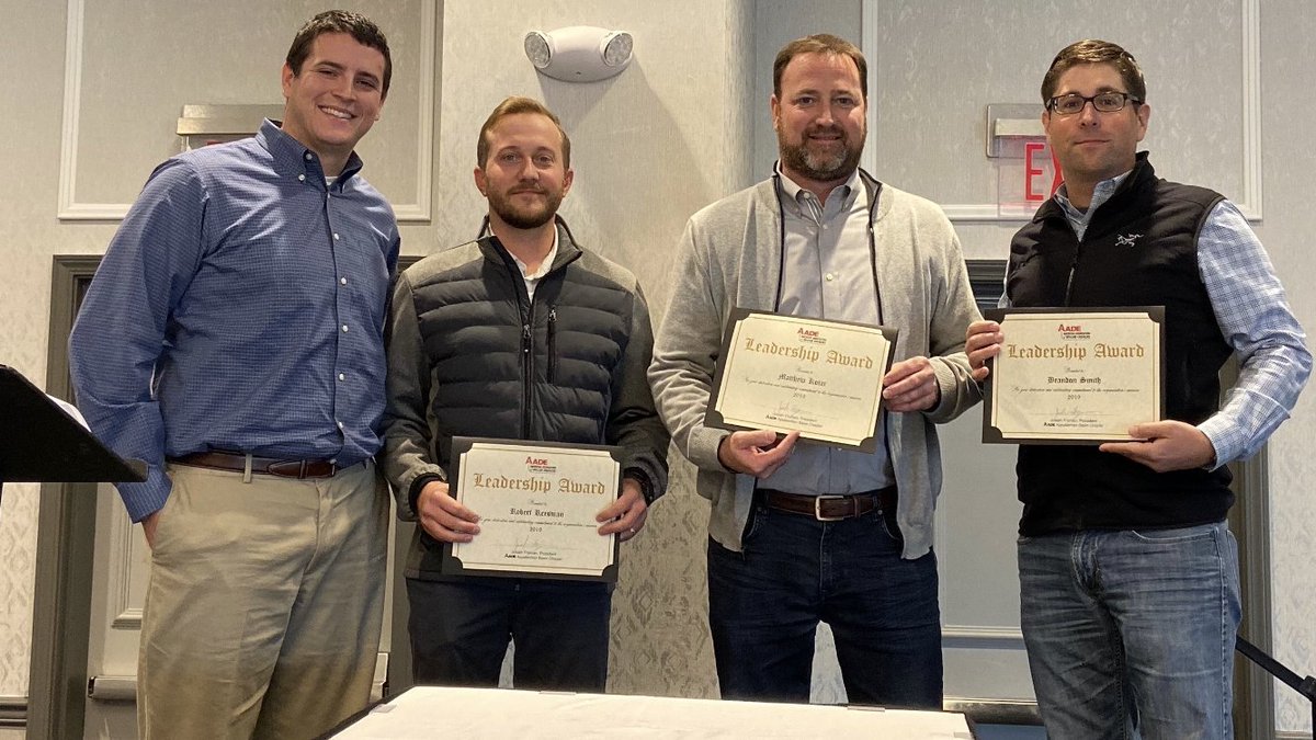 gyrodata's tweet photo. Matthew Kotar received a leadership award to honor Gyrodata's commitment to the mission of the AADE this week during the luncheon for the Appalachian chapter. #TeamGyrodata #AADE https://t.co/W4rzuPSGIN