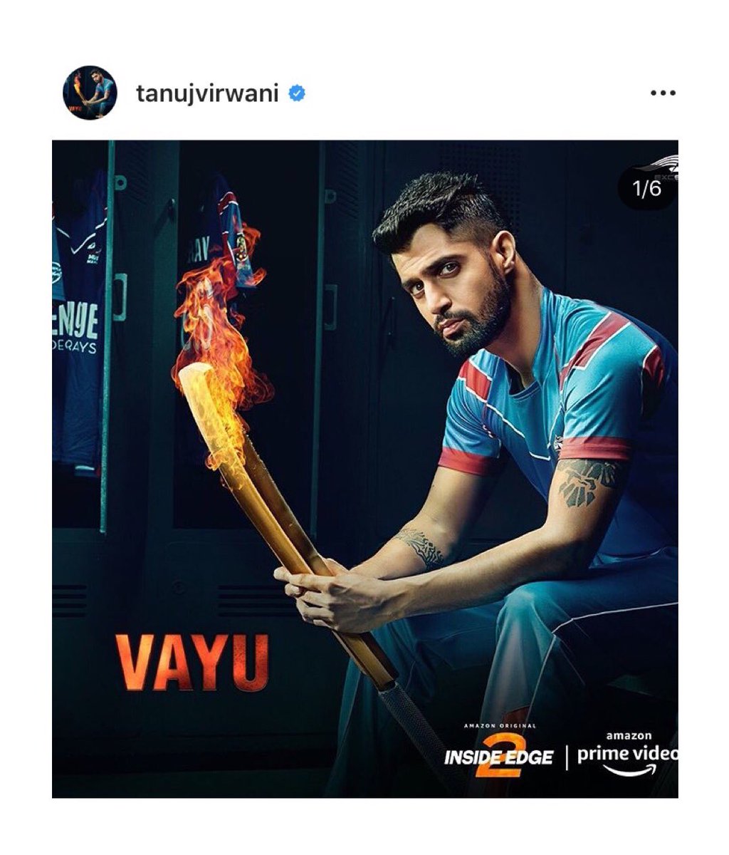 KhadkePornima's tweet photo. Vayu is back @TanujVirwani ♥️ Good Luck team #InsideEdge2 #InsideEdge2Trailer @PrimeVideoIN https://t.co/6ST0IZ1Eth