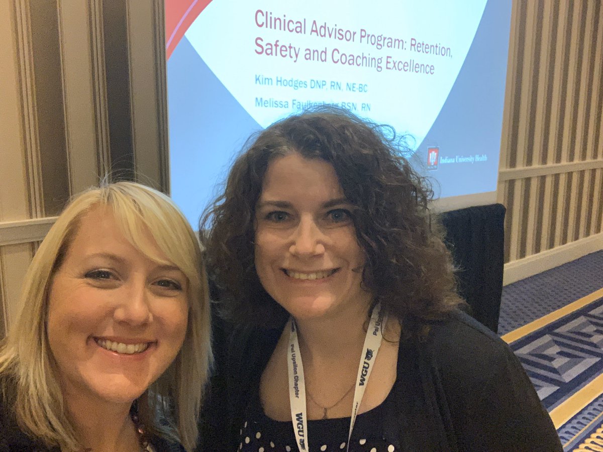 SarahGrayRN's tweet photo. @KHodges_IUH gearing up to present this morning on Clinical Advisor Programs @ #SigmaConv19! Congrats Kim! @SigmaNursing https://t.co/59xxxyrTPE