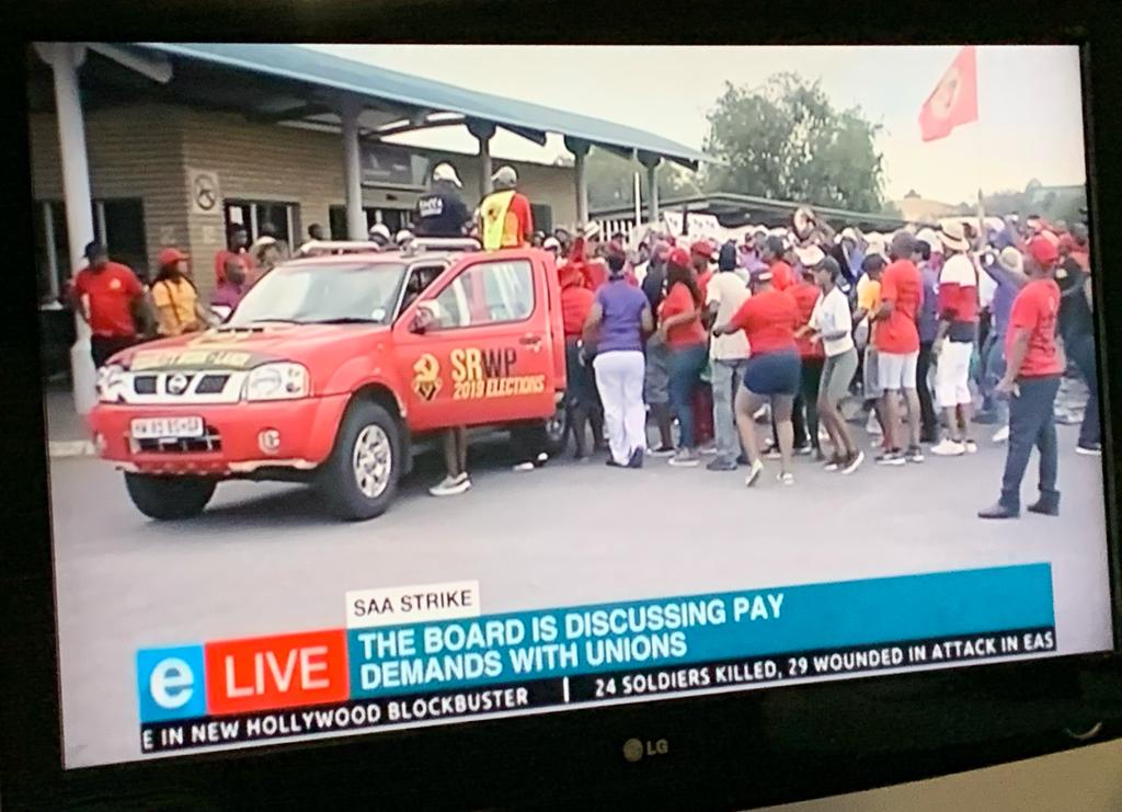 #SRWP at the #SAAStrike  today